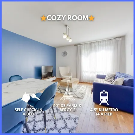 Cozy Proche Paris & Bercy 2 - Cozy * Charenton-le-Pont