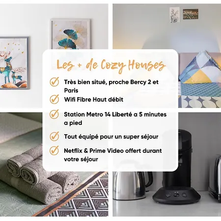 Cozy Proche Paris & Bercy 2 - Cozy Charenton-le-Pont